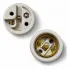 Kit Com 5 Bocal Soquete Reforçado Base Porcelana E27-